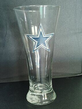 Dallas Cowboys NFL Flared Pilsner Glass With Raised Logo
